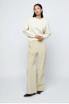 BEIGE MOTTLED KNIT JUMPER